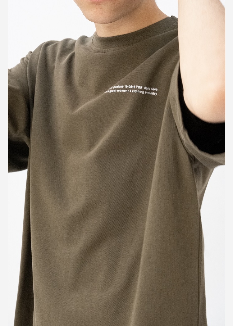 Футболка 602 Dark Olive Text khaki хаки