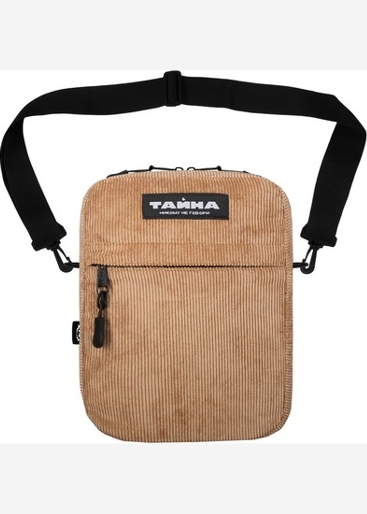 Сумка через плечо ТАЙНА вельвет песочный