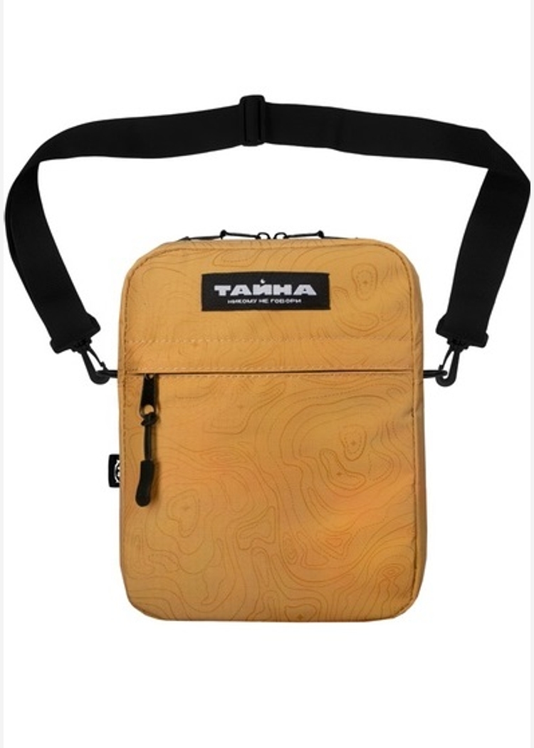 Сумка через плечо ТАЙНА горчица топо