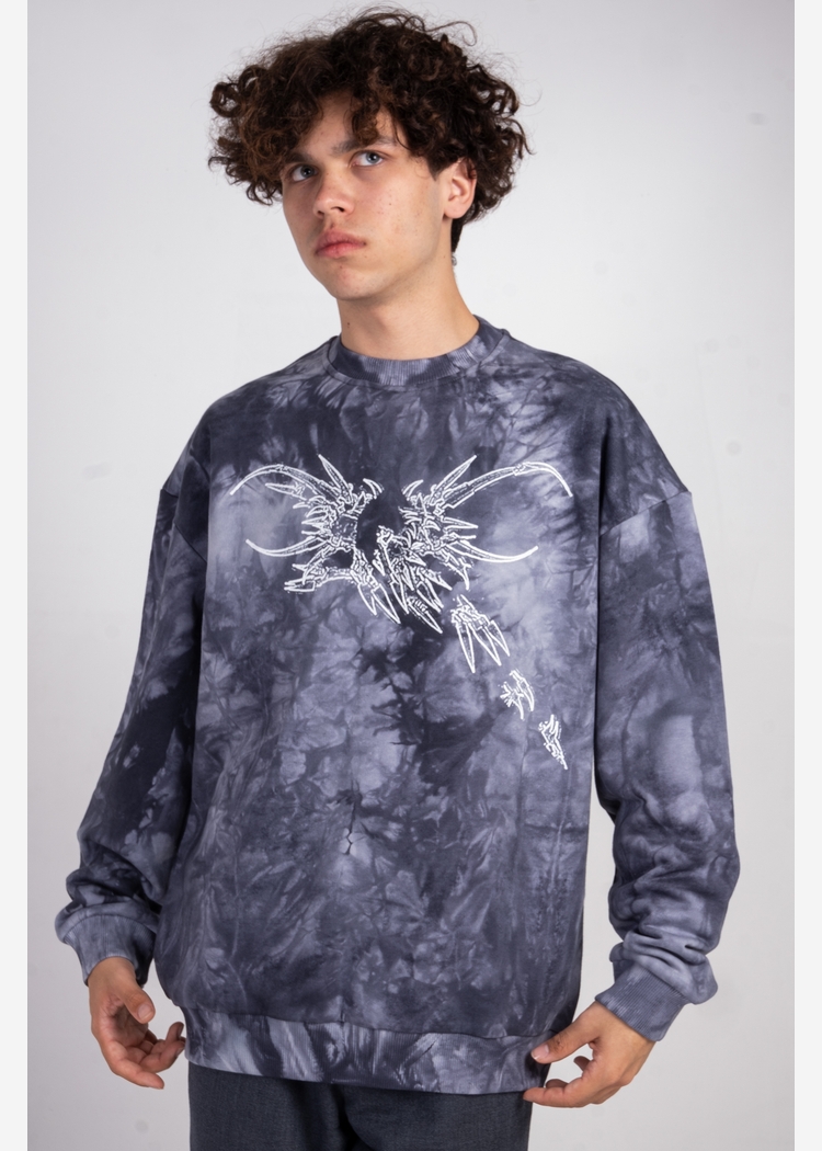 Толстовка Tie Dye Hidric Wht1 gray man
