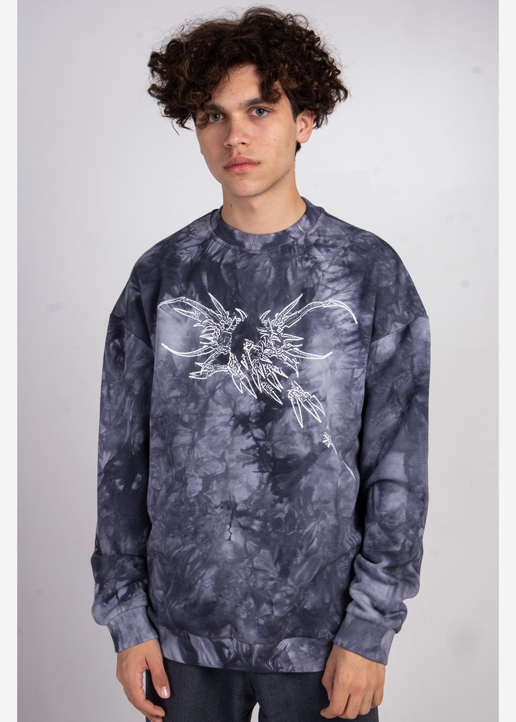 Толстовка Tie Dye Hidric Wht1 gray man