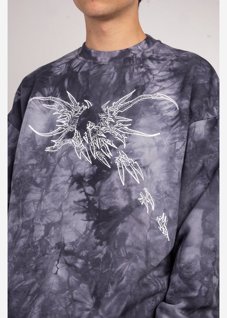 Толстовка Tie Dye Hidric Wht1 gray man