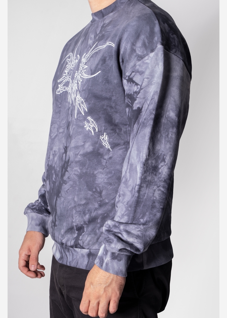 Толстовка Tie Dye Hidric Wht1 gray man