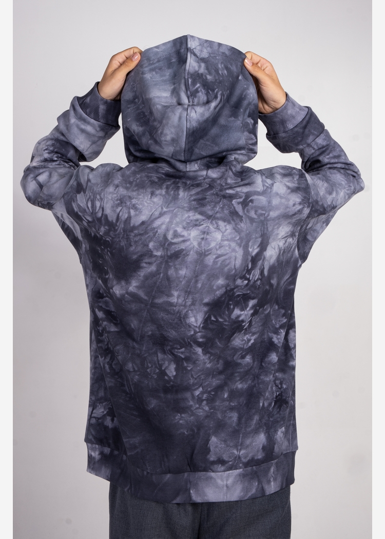 Толстовка с кап. Tie Dye Hidric 4 gray man