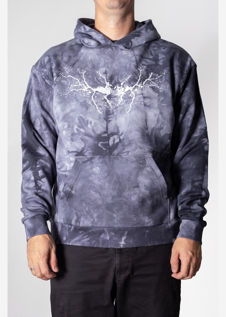 Толстовка с кап. Tie Dye Hidric 4 gray man