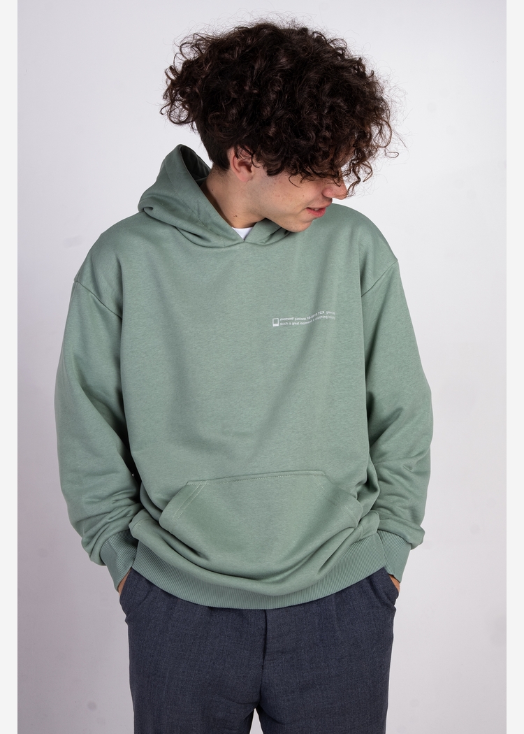 Толстовка с капюшоном 9000 unisex grey-green OS
