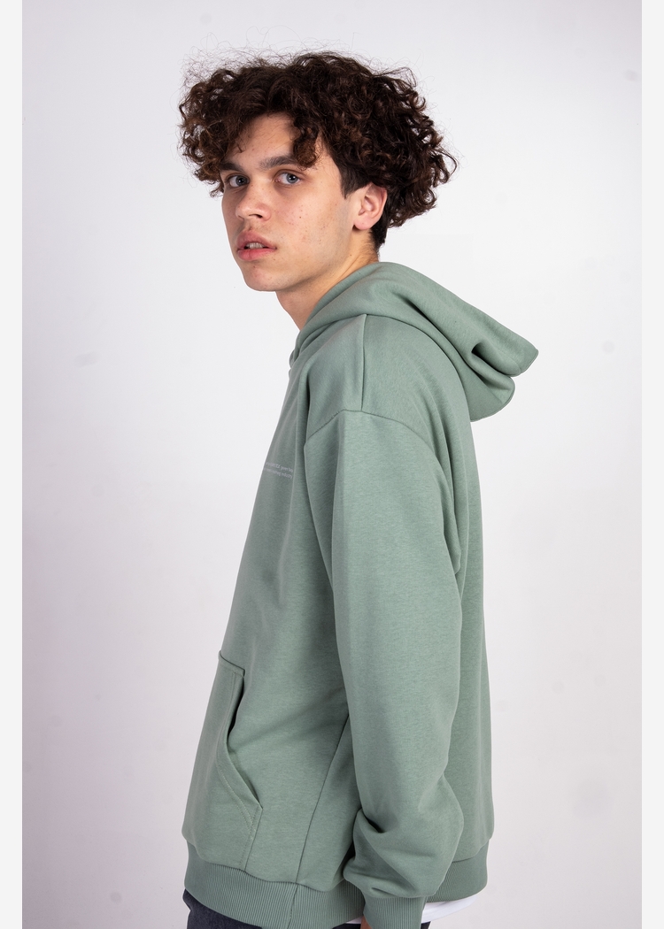Толстовка с капюшоном 9000 unisex grey-green OS