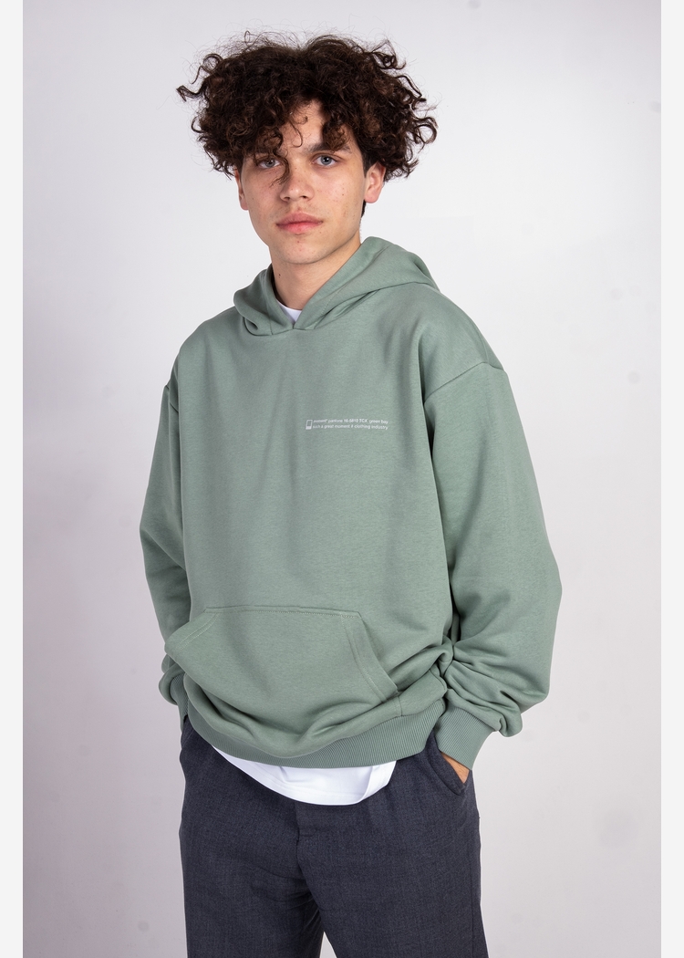 Толстовка с капюшоном 9000 unisex grey-green OS