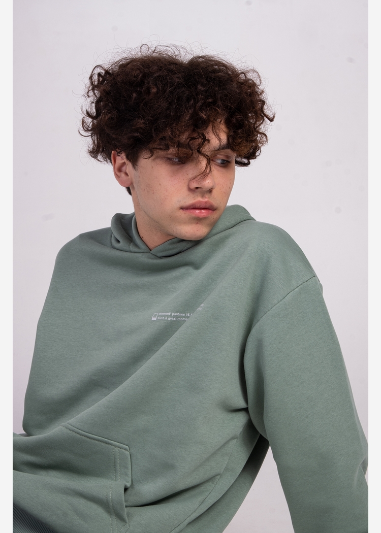 Толстовка с капюшоном 9000 unisex grey-green OS