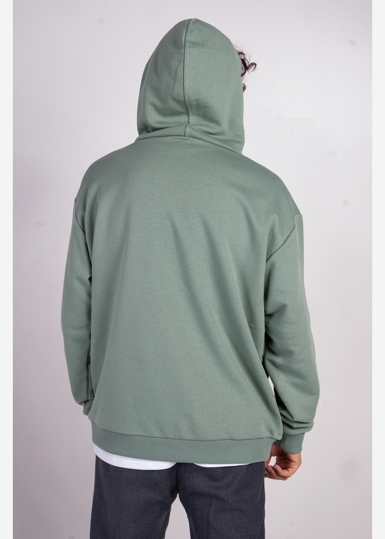 Толстовка с капюшоном 9000 unisex grey-green OS