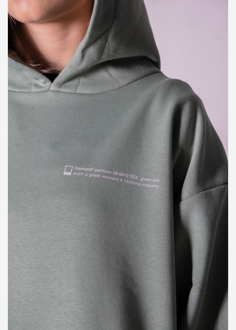 Толстовка с капюшоном 9000 unisex grey-green OS