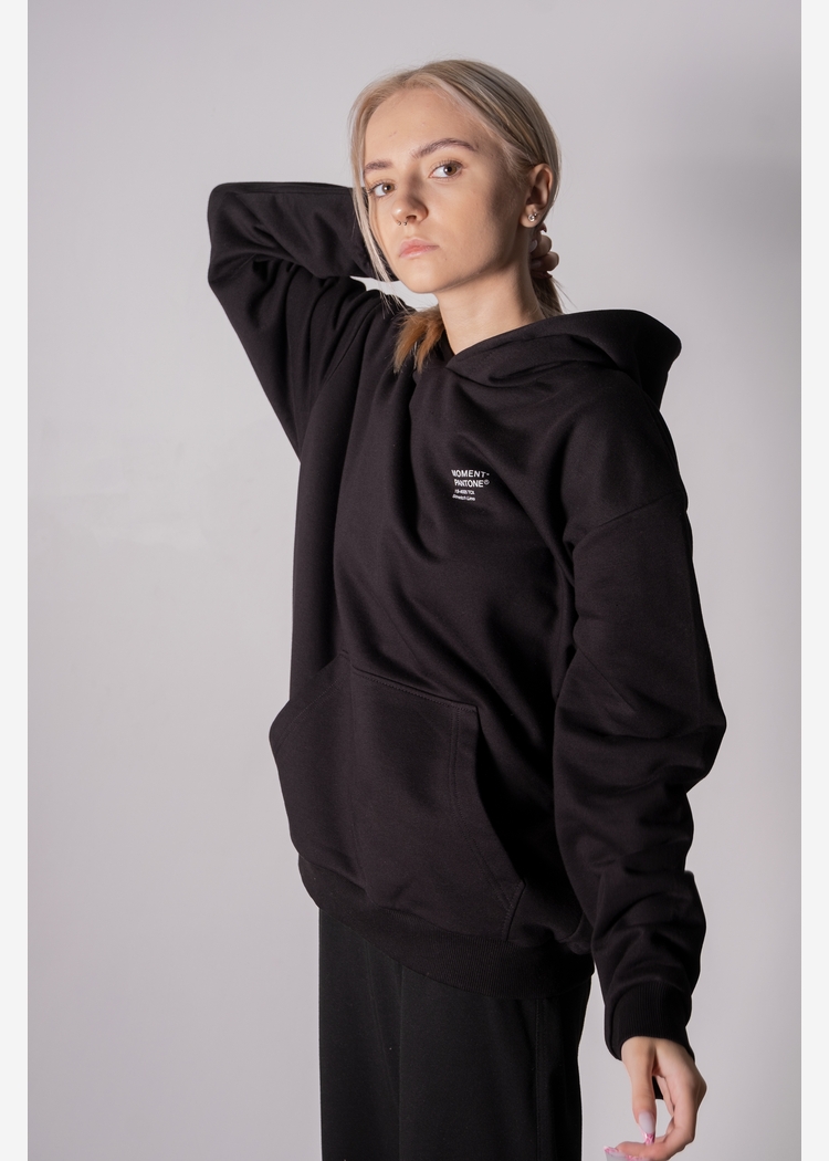 Толстовка с капюшоном 9004 W blk OS