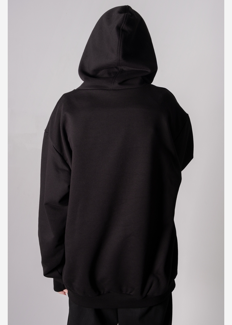 Толстовка с капюшоном 9004 W blk OS