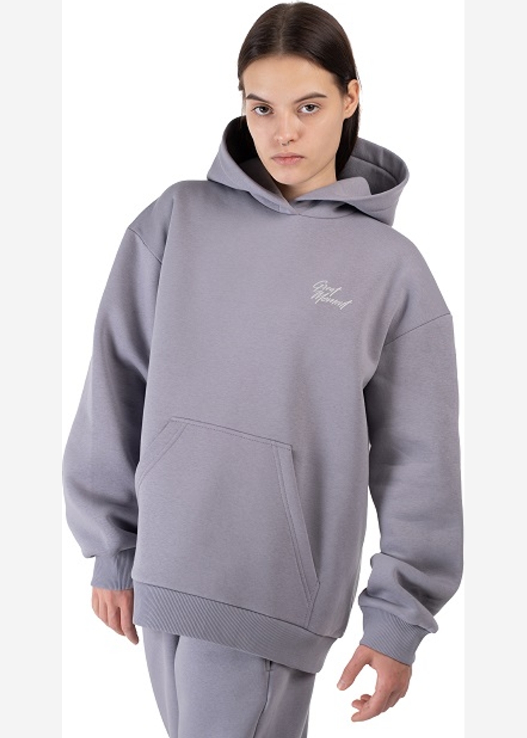 Толстовка с капюшоном 9004 W Logo BRUSH grey OS