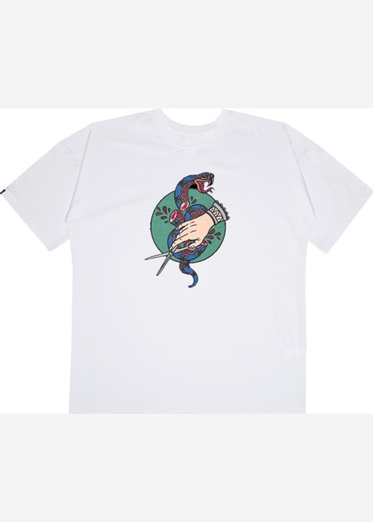 Футболка "Снейк" оверсайз, белый