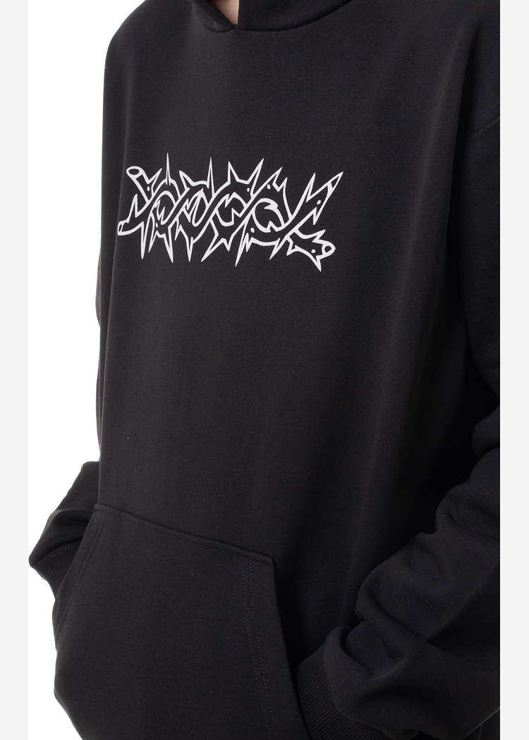 Толстовка с капюшоном 460 Колючка blk man