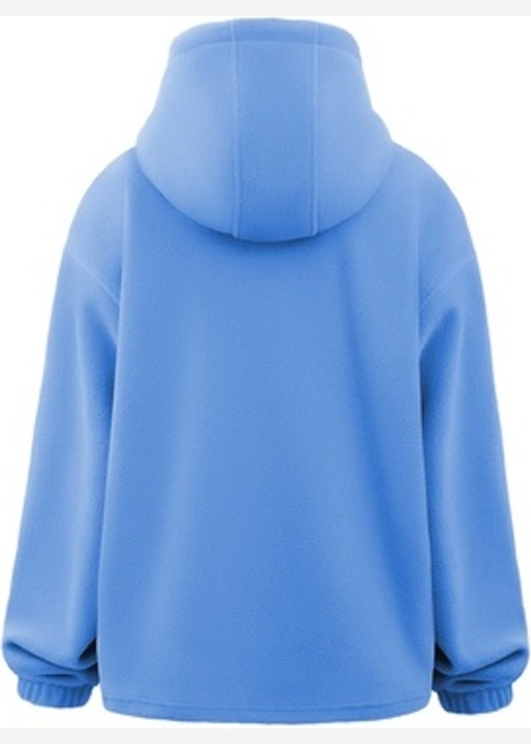 Wrap hoodie, голубой, женский