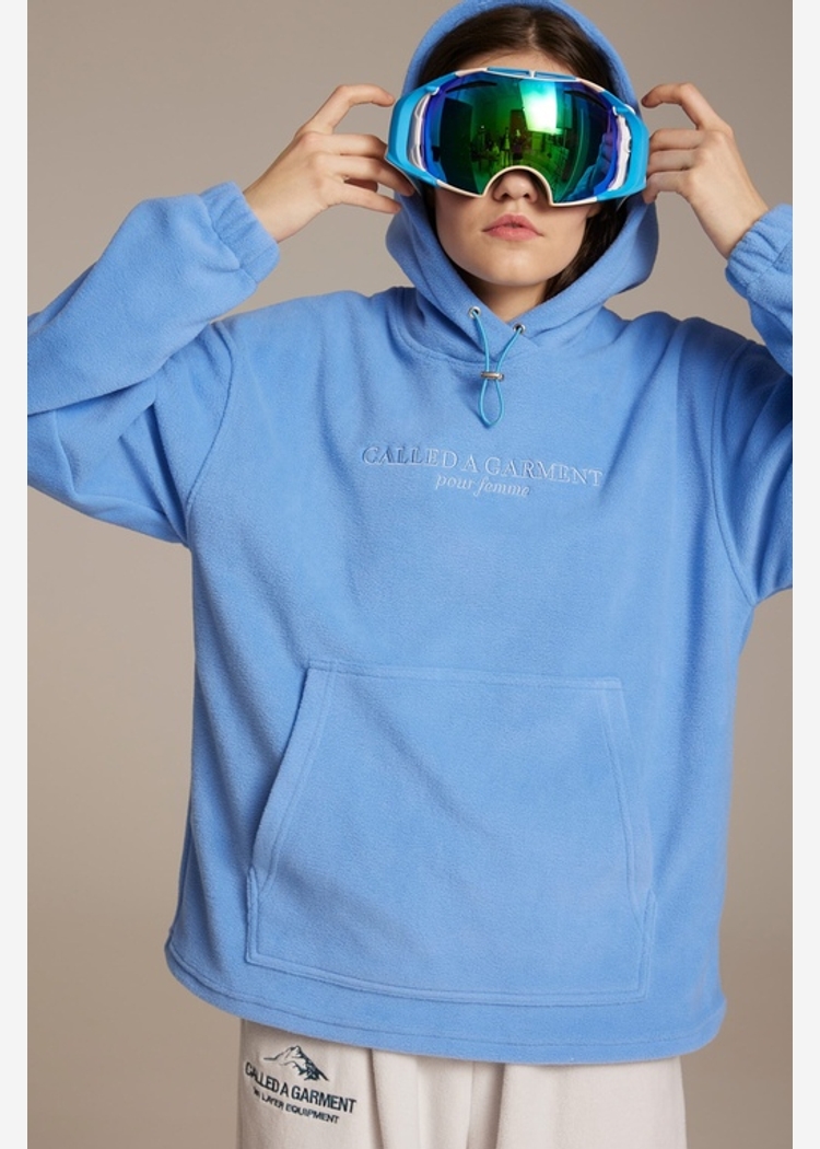 Wrap hoodie, голубой, женский