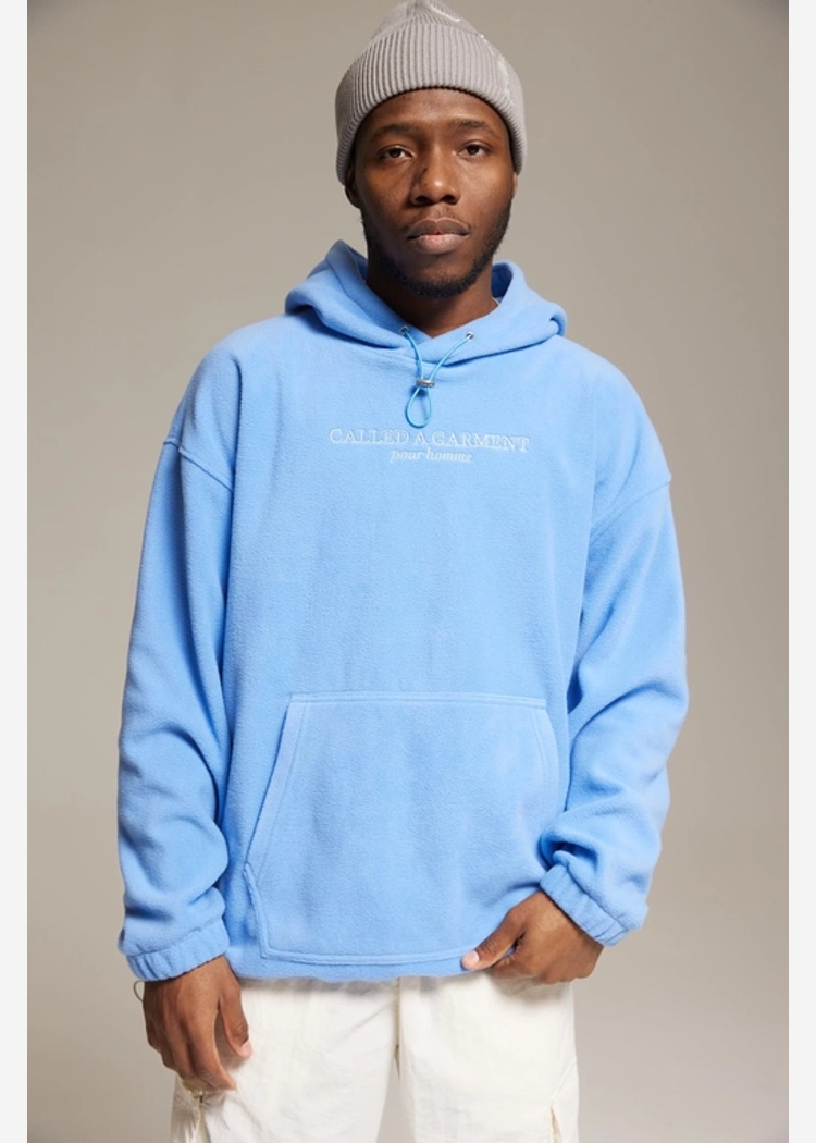 Wrap hoodie, голубой, мужской