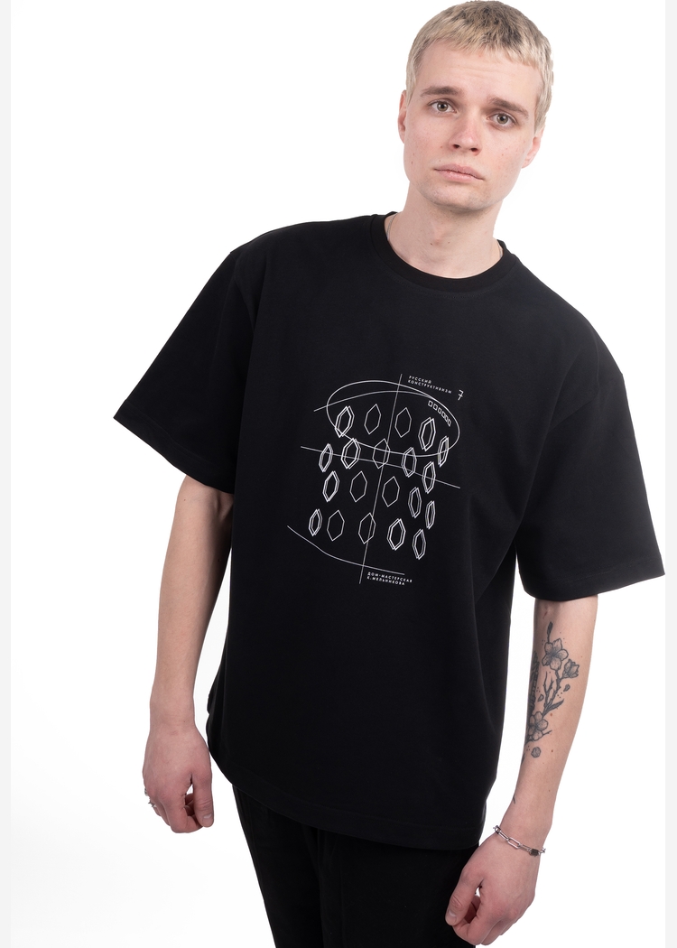 Футболка Конструктивизм 1 brush240 blk man