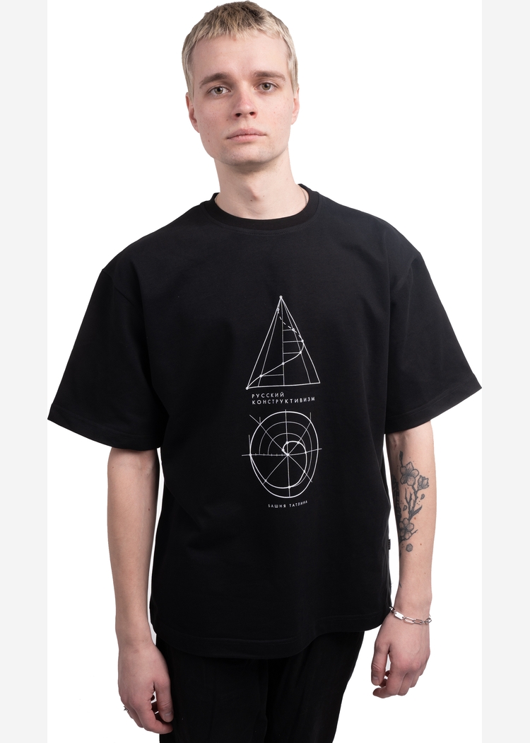 Футболка Конструктивизм 2 brush240 blk man
