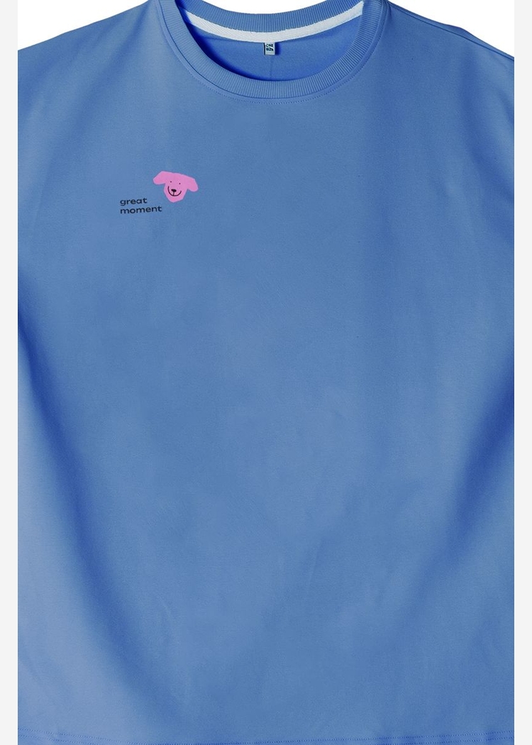 602 Big Dog French Terry blue OS