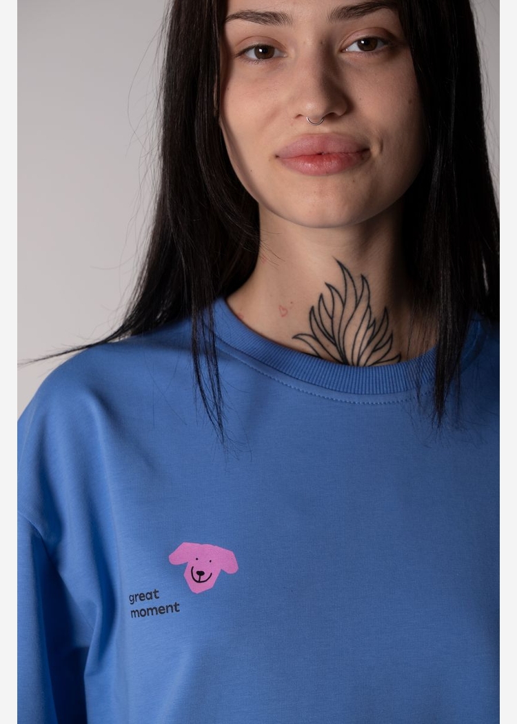 602 Big Dog French Terry blue OS