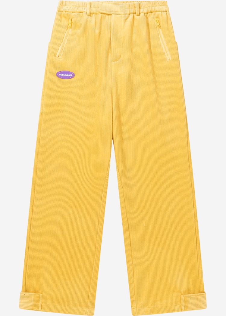 Брюки YMKASHIX velvet 4 горчичные