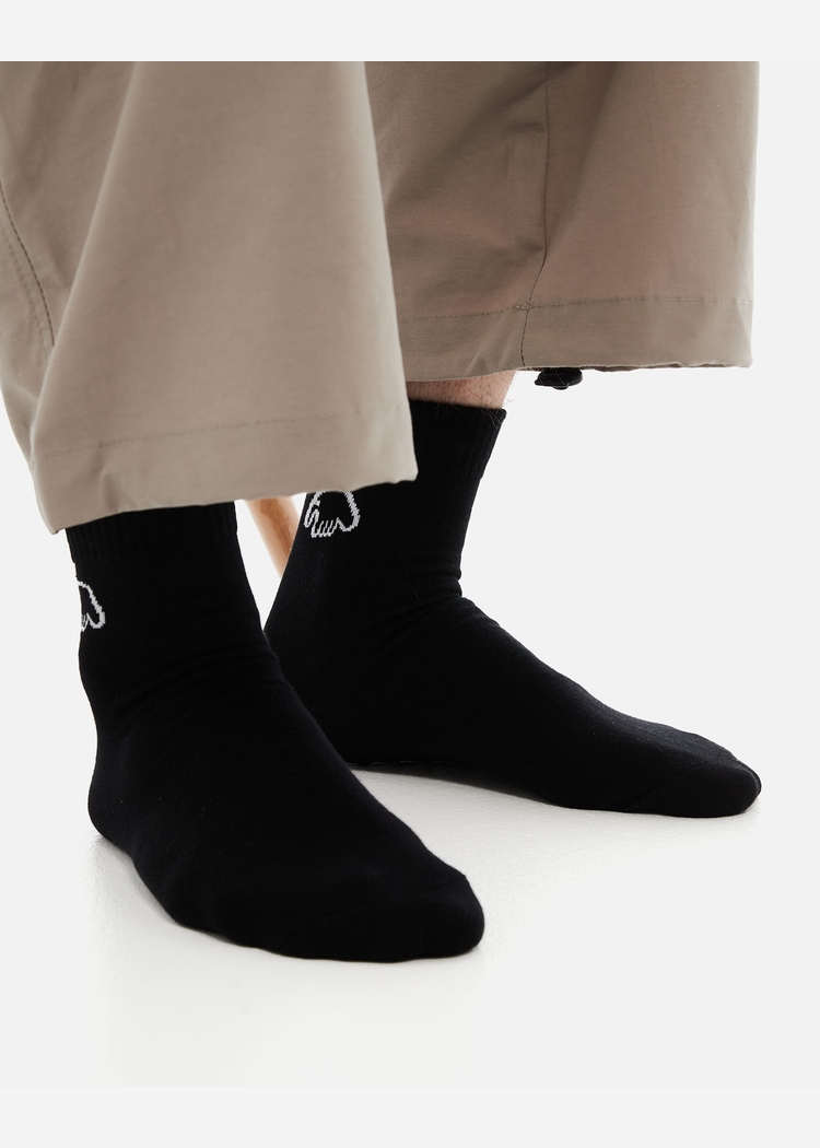 Носки ANTEATER LOW_Socks-Black-Logo черные