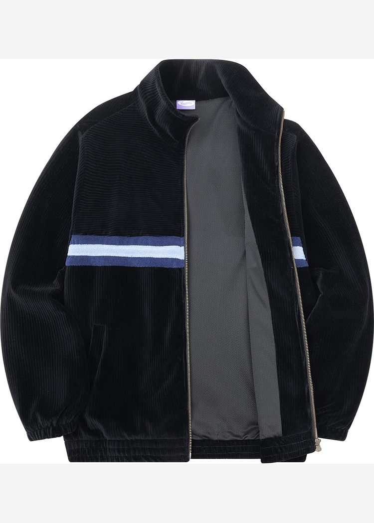 Олимпийка велюровая YMKASHIX stripe track черный