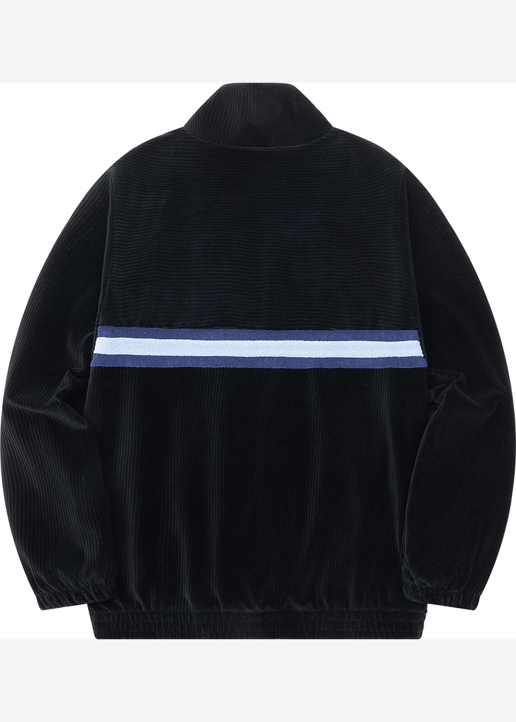 Олимпийка велюровая YMKASHIX stripe track черный