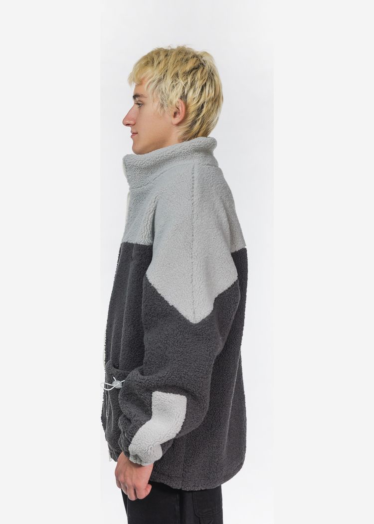 Куртка YMKASHIX Furry Big Logo HTF серая мужская