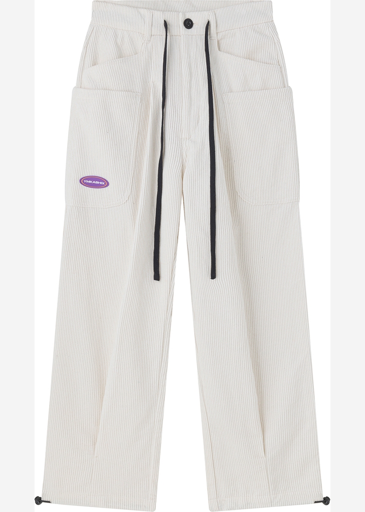 Брюки YMKASHIX velvet two белый