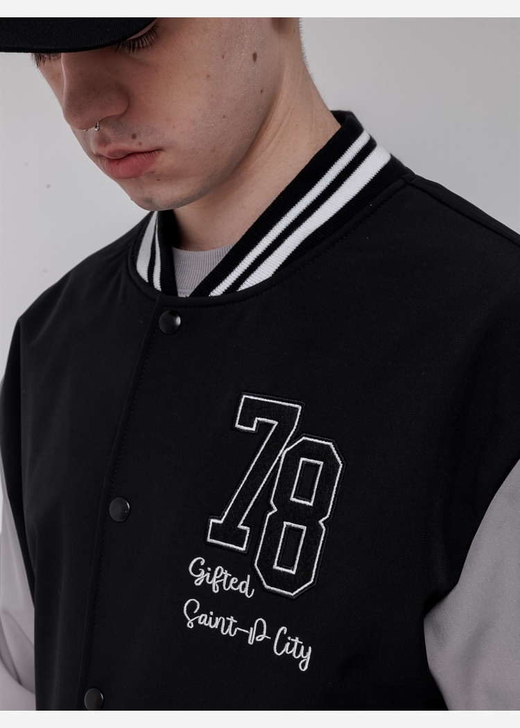 Куртка GIFTED78 24/636 VARSITY черно-серый