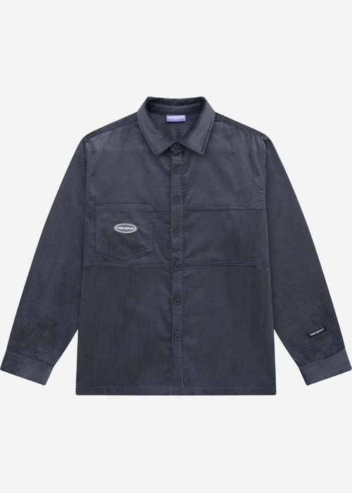 Рубашка YMKASHIX Velvet Button графитовая унисекс