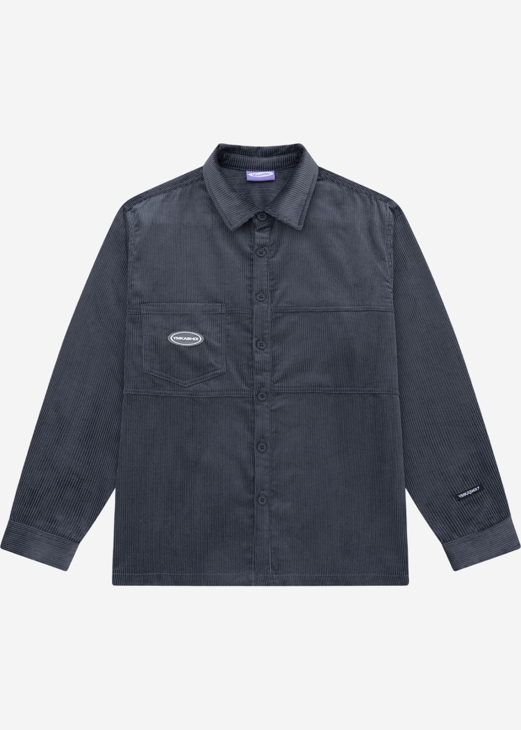 Рубашка YMKASHIX Velvet Button графитовая унисекс