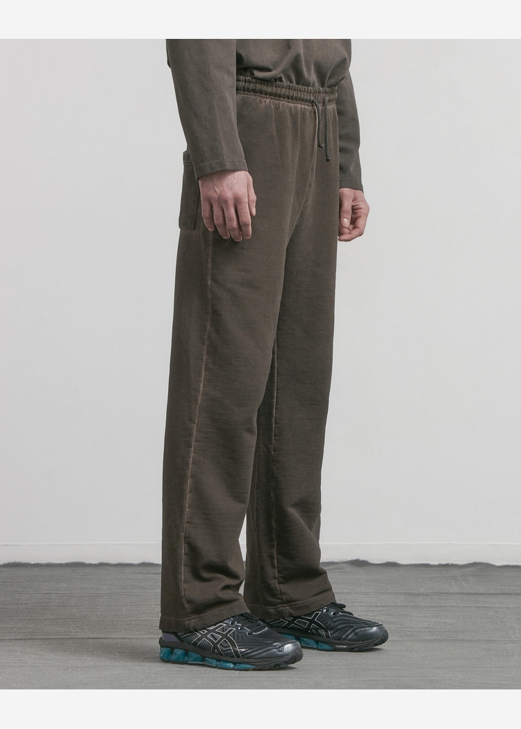  Брюки s10e07 GD с вышивкой Washed Brown коричневые унисекс