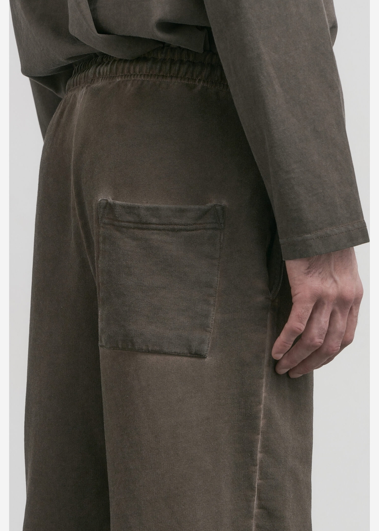  Брюки s10e07 GD с вышивкой Washed Brown коричневые унисекс