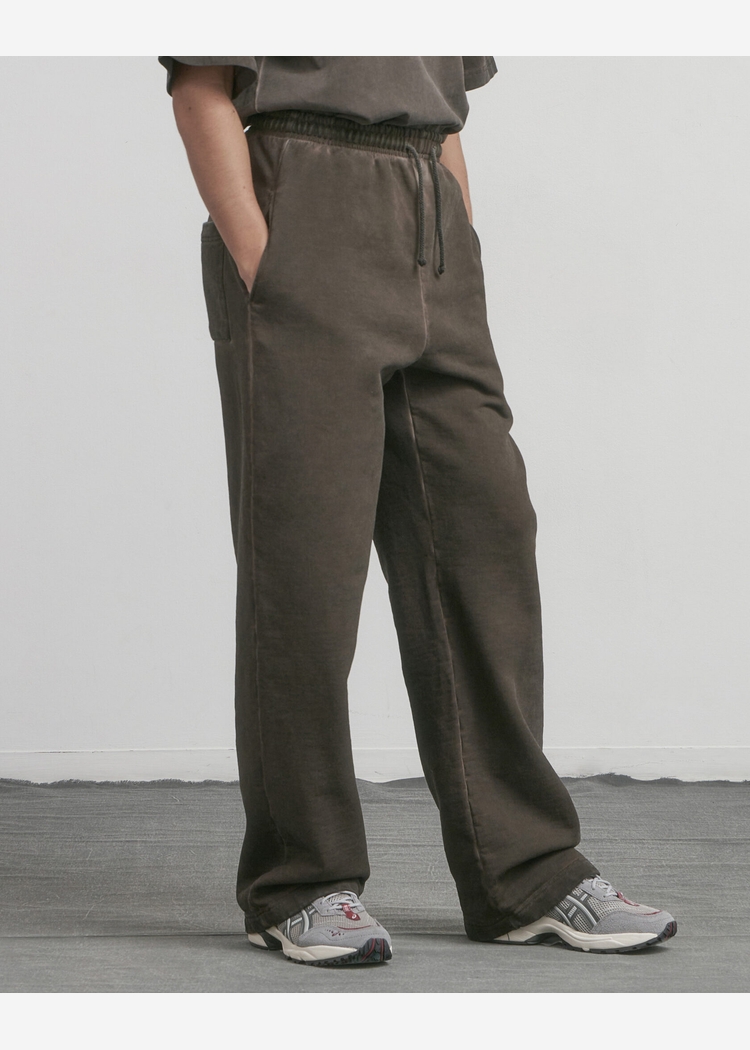  Брюки s10e07 GD с вышивкой Washed Brown коричневые унисекс