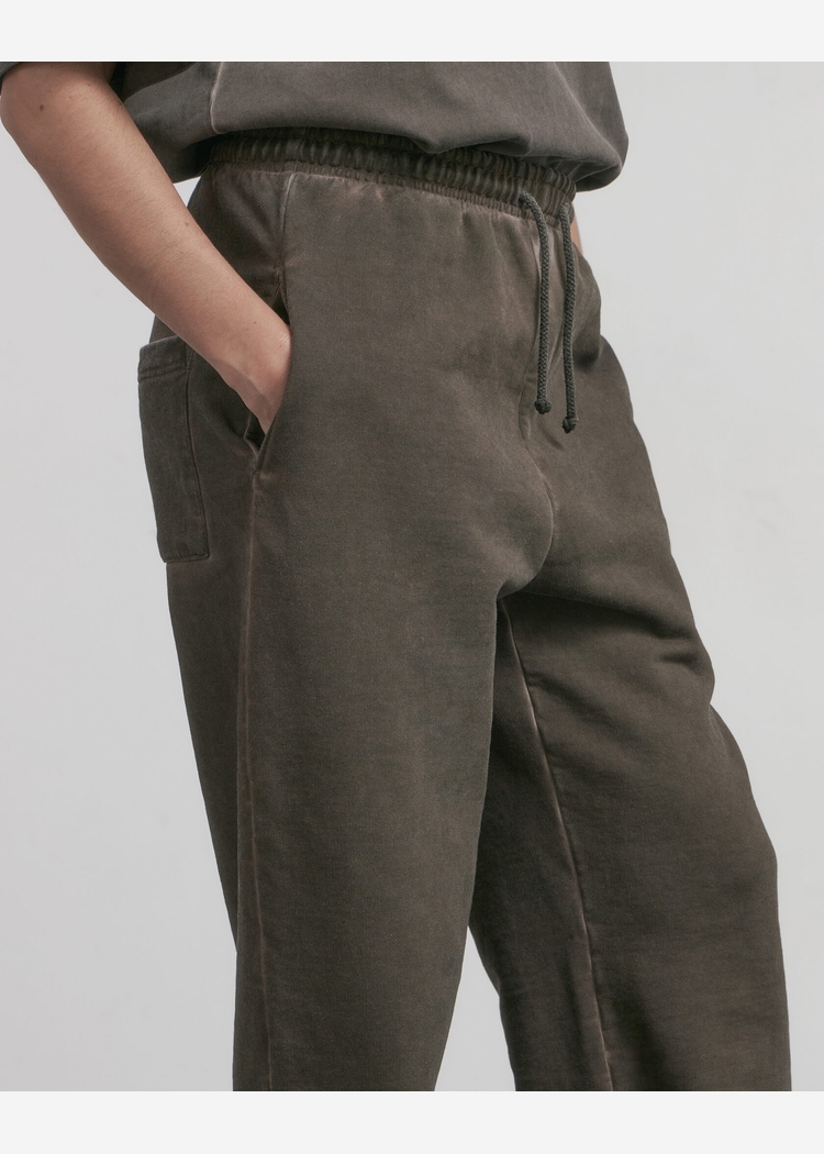  Брюки s10e07 GD с вышивкой Washed Brown коричневые унисекс