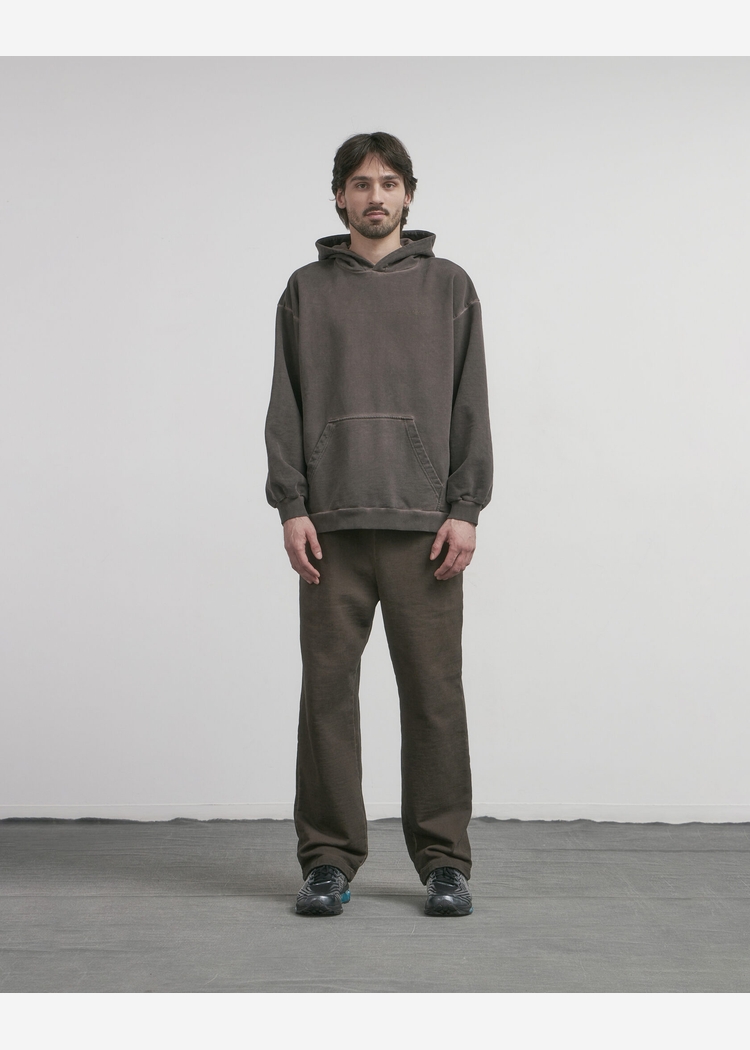 Худи GD с вышивкой s10e06 Washed Brown