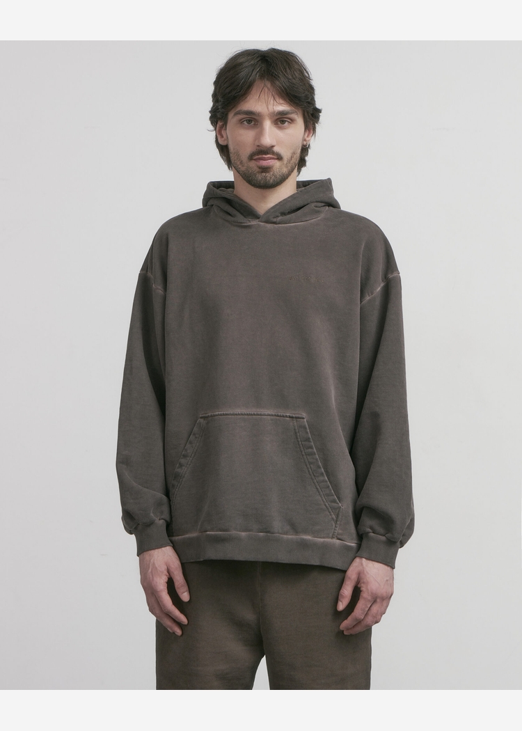 Худи GD с вышивкой s10e06 Washed Brown