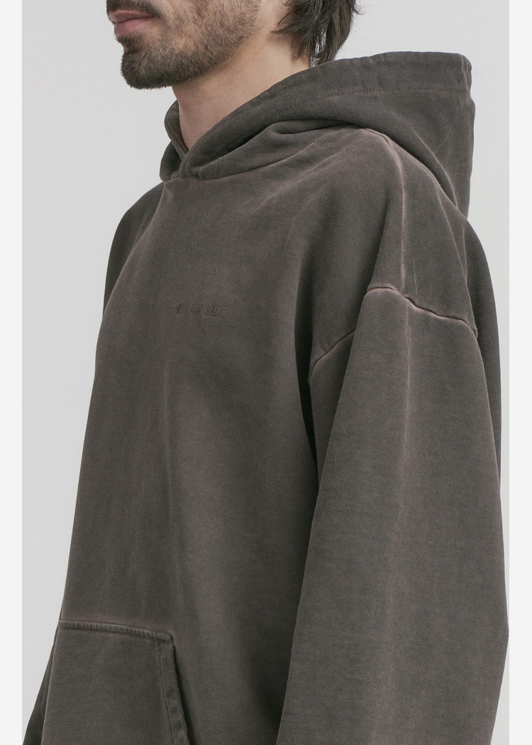 Худи GD с вышивкой s10e06 Washed Brown