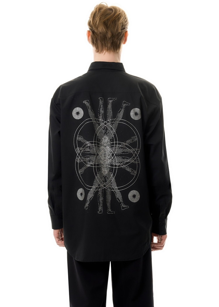 Рубашка ISSAYA Ceremonial Subject Black
