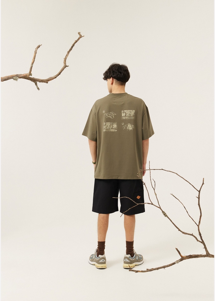 Футболка Tent project t-shirt оливковый унисекс