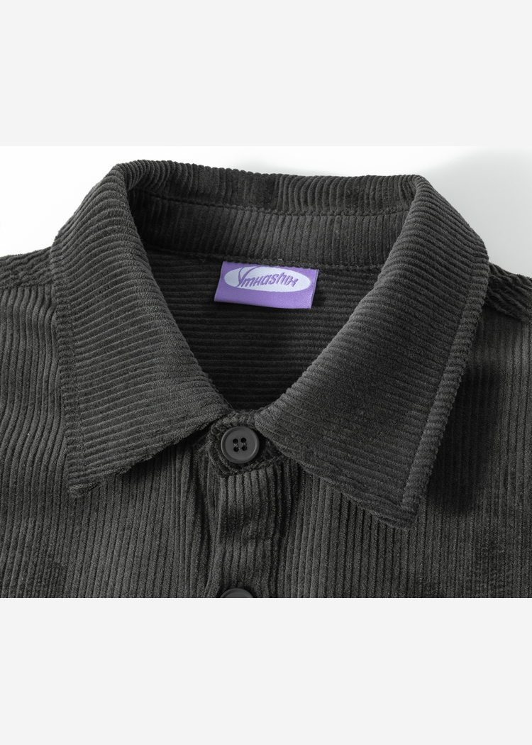 Рубашка YMKASHIX Velvet Button угольная унисекс