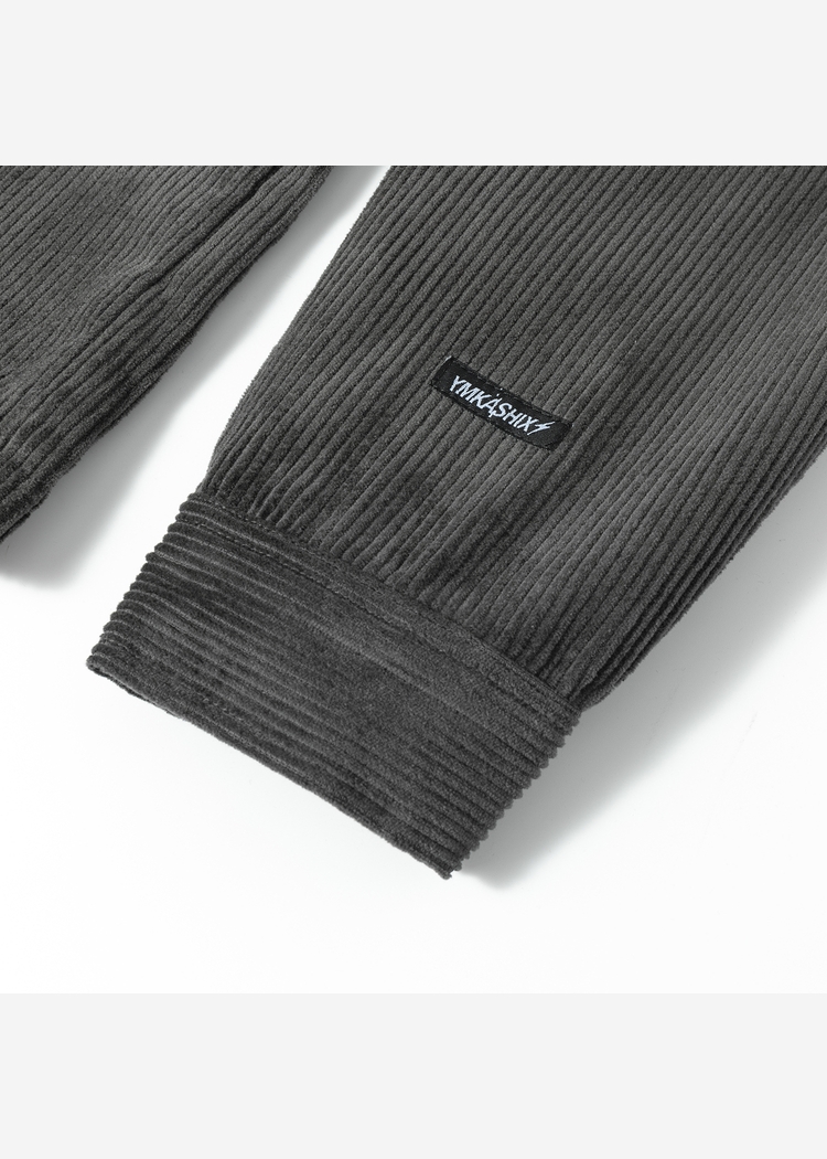 Рубашка YMKASHIX Velvet Button угольная унисекс