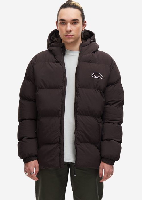 Куртка ANTEATER Downjacket-HoodedCrispy-Brown коричневая