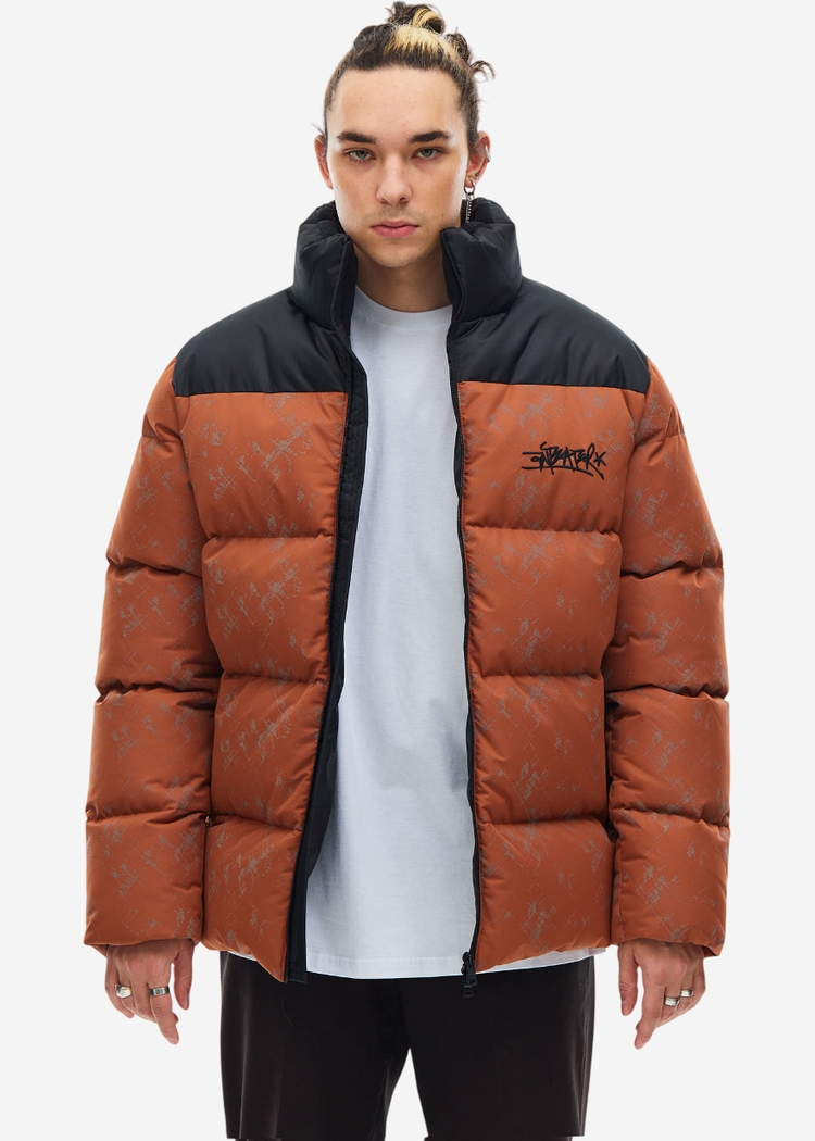 Куртка ANTEATER Downjacket-RF-Print-Terrakot