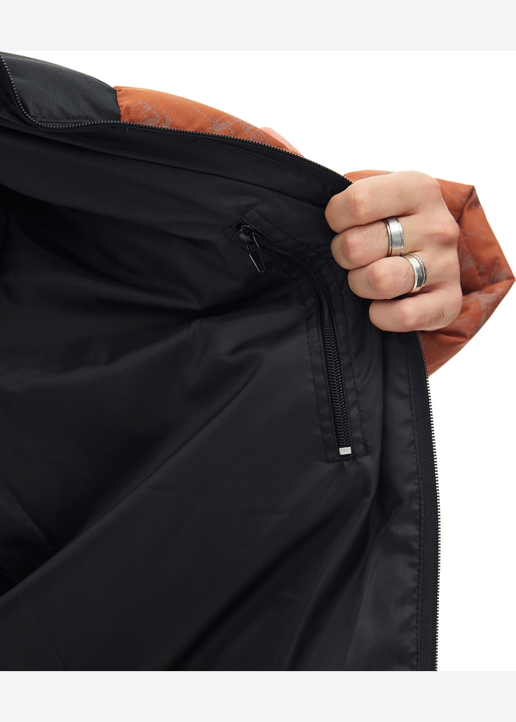 Куртка ANTEATER Downjacket-RF-Print-Terrakot